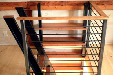 Inspiration for an eclectic staircase remodel in Burlington