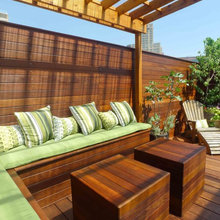 Patio cushion look
