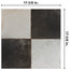 SomerTile 17.75"x17.75" Kings Ceramic Floor/Wall Tile, Damero