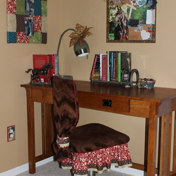 Reupholstered teen's chair