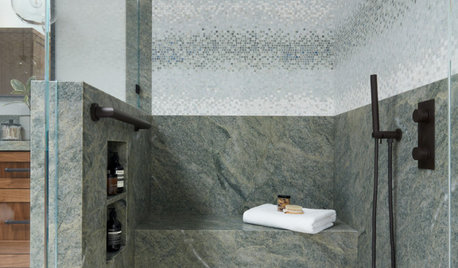 10 Showers With Stylish Built-In Bench Ideas
