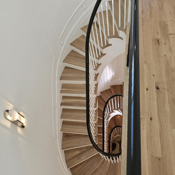 Project #131 | Three-Story Elliptical Staircase in Historic Home