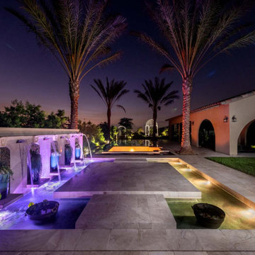 European Style Romantic Backyard