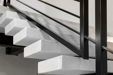 Inspiration for a modern staircase remodel in Salt Lake City