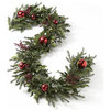 Battery-Operated Holly And Berry Christmas Garland
