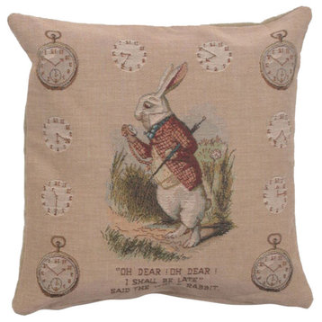 The Late Rabbit Alice In Wonderland I European Cushion Cover