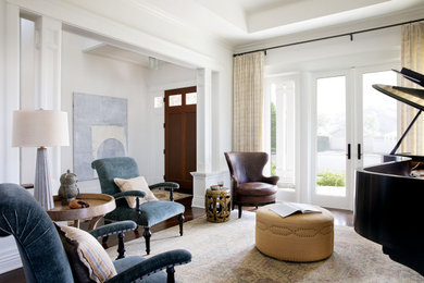 Living room - transitional living room idea in Orange County
