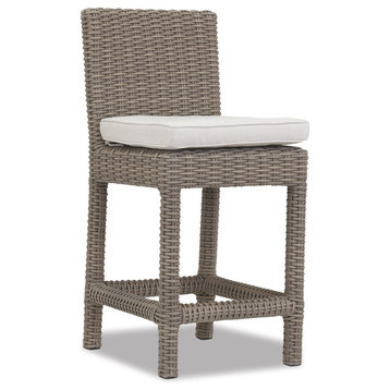 Sunset West Coronado Counter Stool With Cushions, Cushions: Canvas Granite