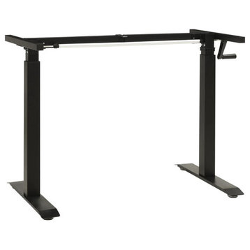 vidaXL Standing Desk Frame Adjustable Legs Computer Desk Base for Home Office