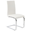 Santos Side Chair (Set Of 2)-Wht/Chr