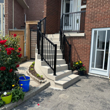 Picket Front Step Railing