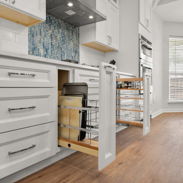 Base Cabinet Baking Pull-Out after remodel