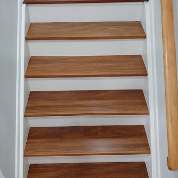 Cumaru Floor Repair and Stair Re-Capping