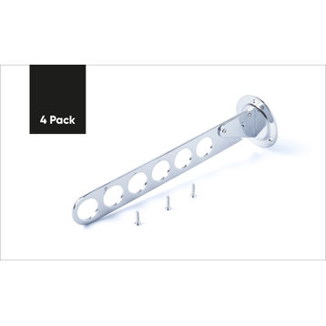 Clothes Rack adjustable angle 6 holes (Set of 4)