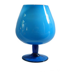 ITALIAN BRANDY BALLOON IN BLUE NO. 1 - Vases