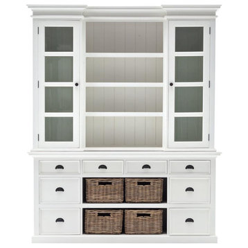 Library Hutch with basket set