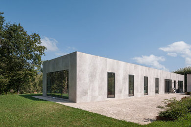 Esempio della facciata di una casa moderna