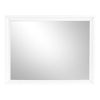 Madrid 46" W x 37" H Rectangle Framed Dresser Mirror - Transitional ...