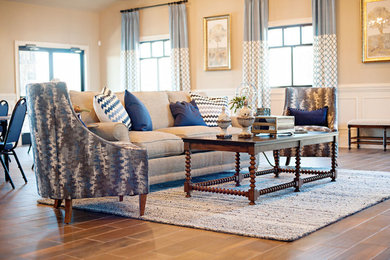 Living room photo in Charlotte