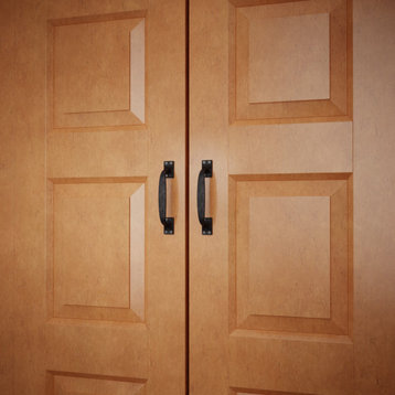 10 Pcs Wrought Iron Door Pull Handles For Cupboard Drawer Cabinet Door Furniture