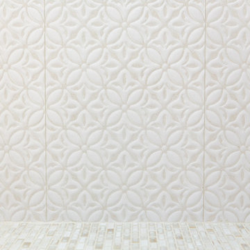 Textured White Bathroom