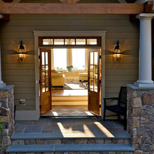 Flagstone front porch