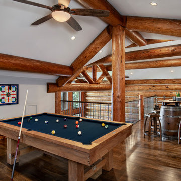 North Carolina Handcrafted Log Home - Lake Gaston Residence