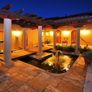 Schattiger Eklektischer Garten hinter dem Haus in Jacksonville