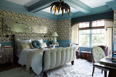 Bedroom - eclectic bedroom idea in New York