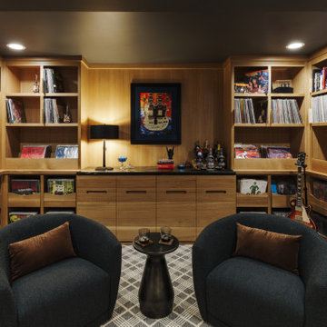Fontana Street - Leawood Basement Music Room