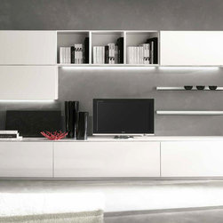 Italian Wall Unit Kubo 53 by Artigian Mobili - $3,249.00 - Entertainment Centers And Tv Stands