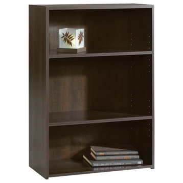 Sauder Beginnings Engineered Wood 3-Shelf Bookcase in Cinnamon Cherry