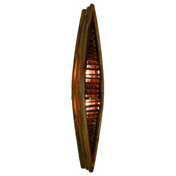 Wine Barrel Wall Sconce - Listras - Made from reclaimed CA wine barrels