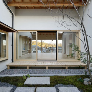 京都の和風のおしゃれなデッキの写真