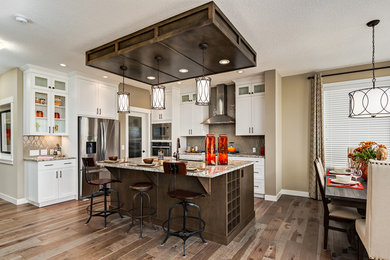 Inspiration for a transitional kitchen remodel in Calgary