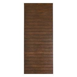 FORTIS - EXTERIOR GRADE FIBERGLASS DOOR MULTI HORIZONTAL PLANK WITH HORIZONTAL TEXTURED GRAIN (STAINABLE & PAINTABLE) - Interior Doors