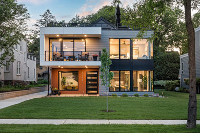 Modern exterior home idea in Minneapolis