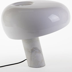 Eldon Table Lamp | White Shade - Table Lamps