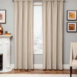 Blindsgalore Signature Drapery Panel: Azure Chevron - Curtains