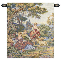 Fruit and Flowers Italian Wall Hanging Tapestry - Traditional