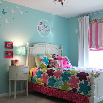 Classic & Color-Infused Girls Bedroom