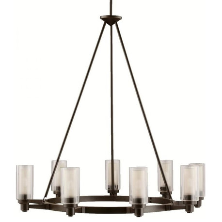 Kichler Circolo Nine Light Olde Bronze Up Chandelier