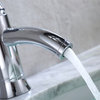 Luxier BSH06-S Single-Handle Bathroom Faucet with Drain, Chrome