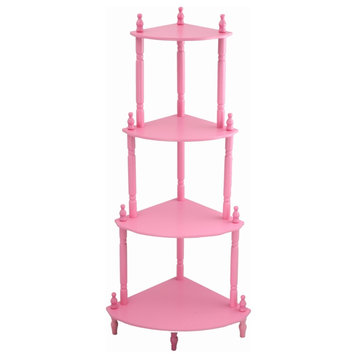 Kid's 4-Tier Shelves, Pink