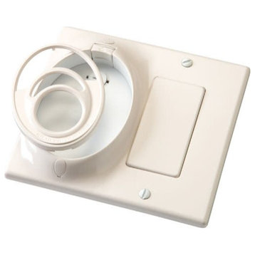 Kichler 370011 Traditional / Classic Fan Dual Gang Wall Plate - White Material