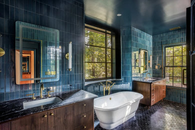 Inspiration for a transitional bathroom remodel in Atlanta