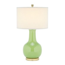green table lamp