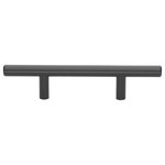 GlideRite Hardware - 3" Center Solid Steel Cabinet Hardware Bar Pulls, Set of 20 - Give your bathroom or kitchen cabinets a contemporary look with this 20-pack of solid steel finished cabinet pulls. These versatile sleek knobs are easy to grasp and are great for those with dexterity issues. Standard #8-32 x 1-inch installation screws are included.