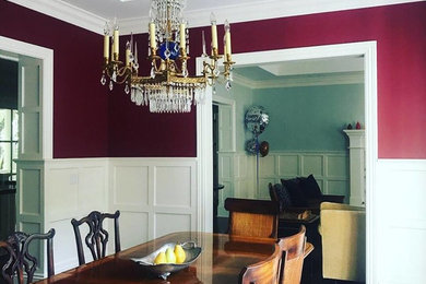 Red Dining Room-Kentfield