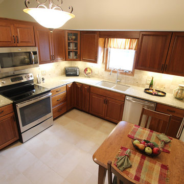 Cherry Kitchen with Quartz Countertops ~ Medina, OH